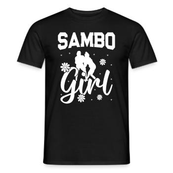 Sambo Fighter Sambo Martial Arts - Sambo Girl - Männer T-Shirt - Schwarz - Vorne - AI Model Male 178 light (178cm)