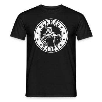 Sambo Daddy Sambo Fighter Daddy Sambo - Männer T-Shirt - Schwarz - Vorne - AI Model Male 178 light (178cm)
