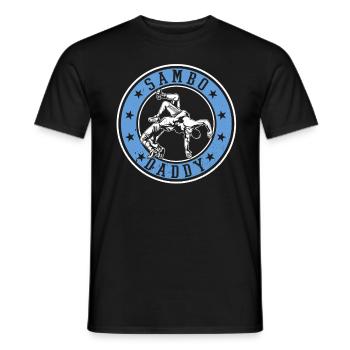 Sambo Daddy Sambo Fighter Daddy Sambo Wrestler - Männer T-Shirt - Schwarz - Vorne - AI Model Male 178 light (178cm)