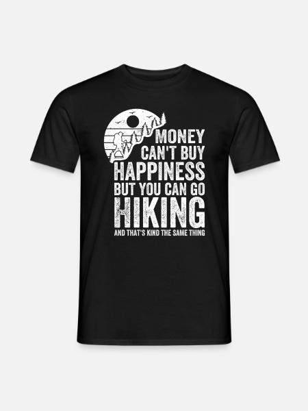 Mountain Hiking Funny Hiking Funny Hiking Sayings - Männer T-Shirt - Schwarz