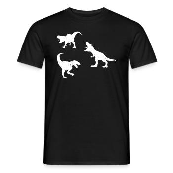Silhouette de dinosaure T-Rex dinosaure - T-shirt homme - noir - Devant - AI Model Male 178 light (178cm)