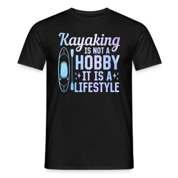 Le kayak n’est pas un passe-temps, c’est un mode de vie - - T-shirt homme - noir - Devant - AI Model Male 178 light (178cm)