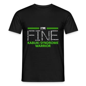 Kabuki Syndrome Awareness Im fine Green RibbonKabu - Männer T-Shirt - Schwarz - Vorne - AI Model Male 178 light (178cm)