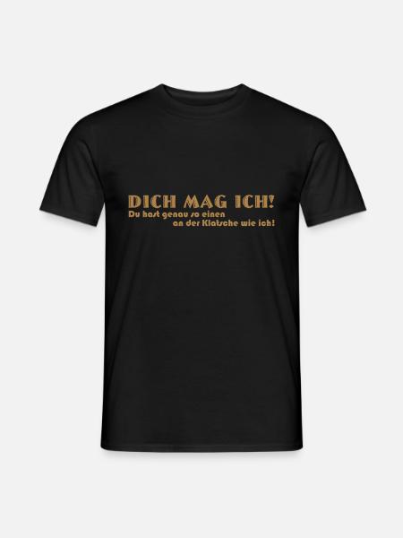 I like you - Men's T-Shirt - black