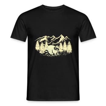 Ratons laveurs cadeau raton laveur - T-shirt homme - noir - Devant - AI Model Male 178 light (178cm)