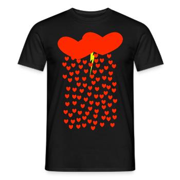 Lieber Sturm - Männer T-Shirt - Schwarz - Vorne - AI Model Male 178 light (178cm)