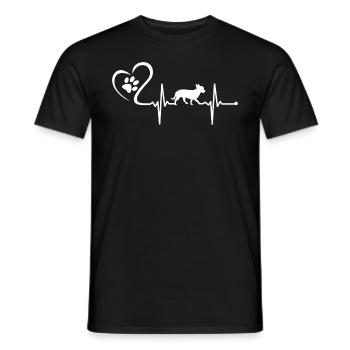 Chihuahua Rythme cardiaque - T-shirt homme - noir - Devant - AI Model Male 178 light (178cm)