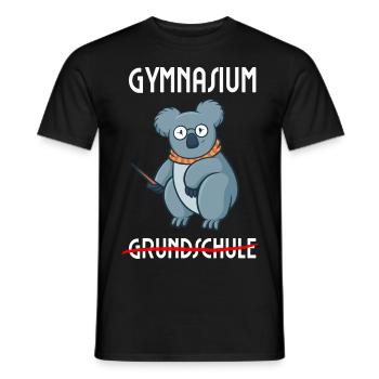 Gymnasium Grundschulabschluss - Männer T-Shirt - Schwarz - Vorne - AI Model Male 178 light (178cm)