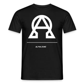 Alpha - Männer T-Shirt - Schwarz - Vorne - AI Model Male 178 light (178cm)
