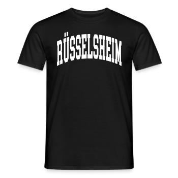 Rüsselsheim - T-shirt homme - noir - Devant - AI Model Male 178 light (178cm)