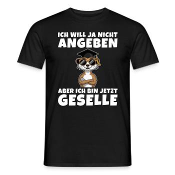 Gesellenprüfung Ausbildung bestanden Geselle - Männer T-Shirt - Schwarz - Vorne - AI Model Male 178 light (178cm)
