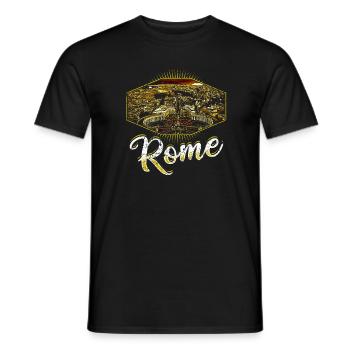 Rom Rome Roma Italien Vatikan - Männer T-Shirt - Schwarz - Vorne - AI Model Male 178 light (178cm)