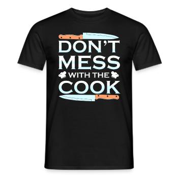 Cook cook cooking - Men's T-Shirt - black - Front - AI Model Male 178 light (178cm)