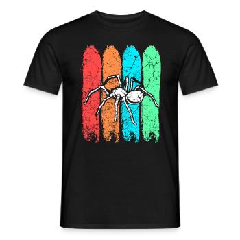 Spinne - Männer T-Shirt - Schwarz - Vorne - AI Model Male 178 light (178cm)