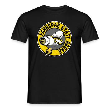 Electric car funny gift e-car electric mobility - Men's T-Shirt - black - Front - AI Model Male 178 light (178cm)