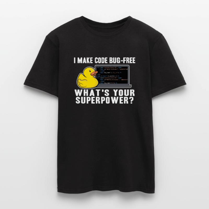 Programmeurs Canard Programmation Debugging Drôle T-shirt homme