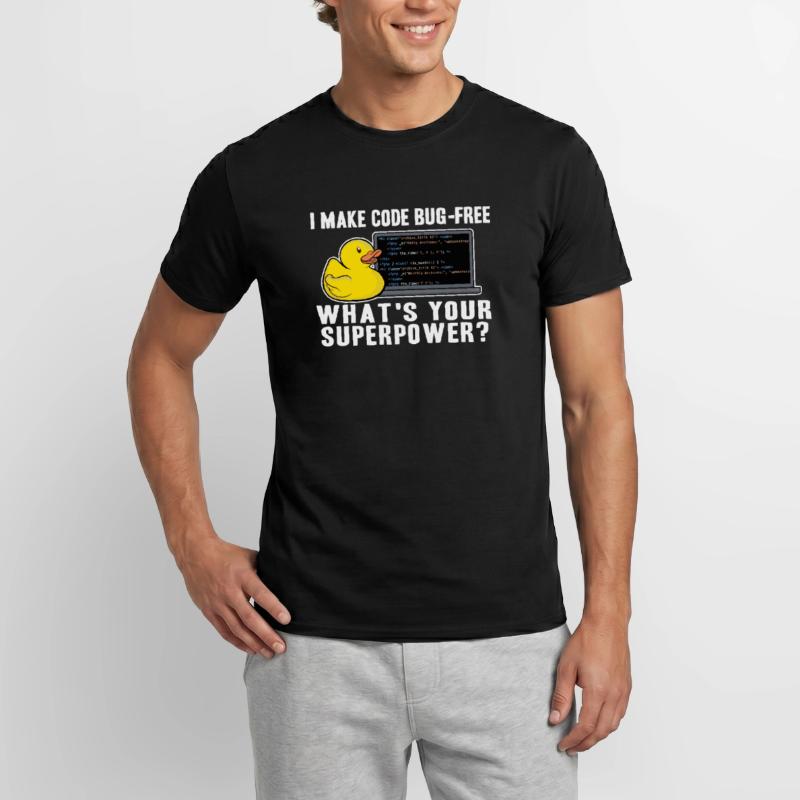 Programmeurs Canard Programmation Debugging Drôle T-shirt homme