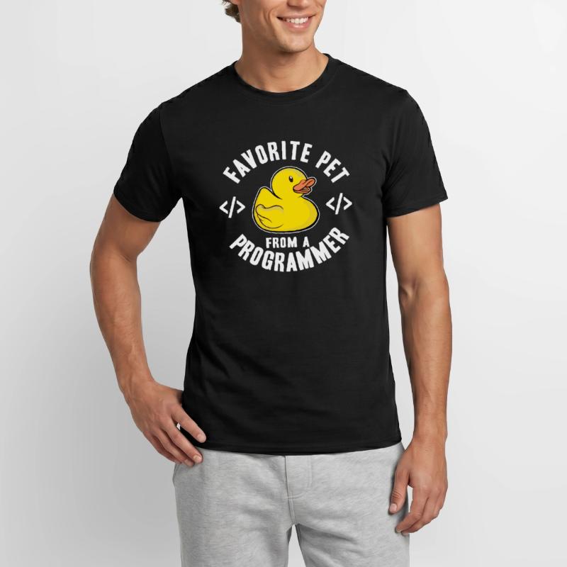 Programmeurs Canard Programmation Debugging Drôle T-shirt homme