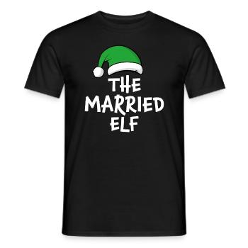 The Married Elf - Men's T-Shirt - black - Front - AI Model Male 178 light (178cm)