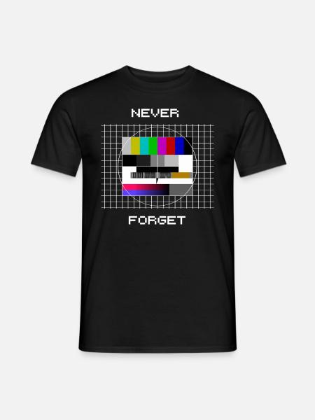 Testmuster Kleidung 80er 90er Party Outfit Retro K - Männer T-Shirt - Schwarz