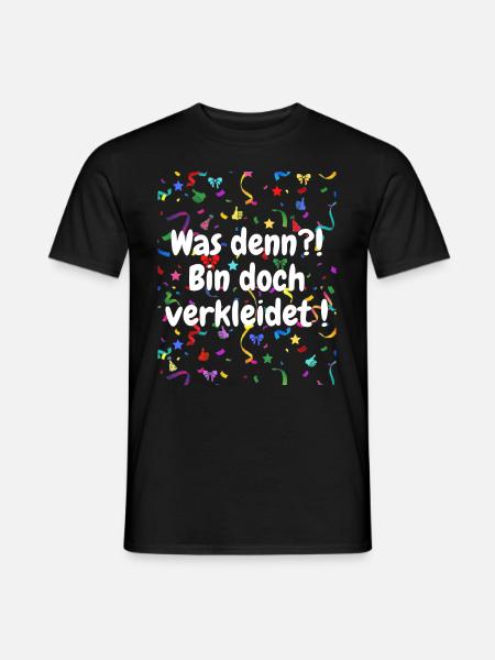 Karneval Kostüm lustiger Kostümersatz Fasching - Männer T-Shirt - Schwarz