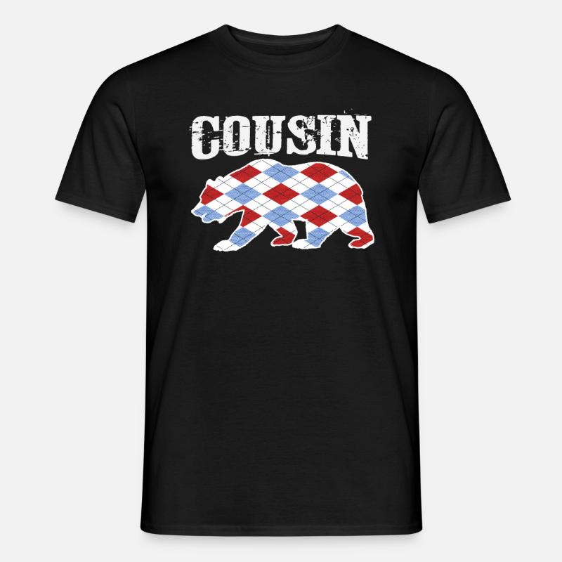Conception de tshirt cousin - T-shirt homme - noir