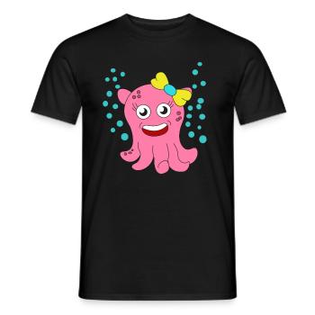 Das kleine aber entzückende Dumbo Octopus T-Shirt - Männer T-Shirt - Schwarz - Vorne - AI Model Male 178 light (178cm)