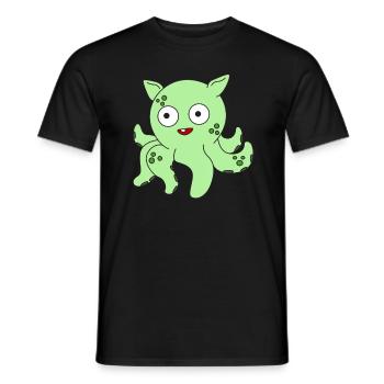 Das kleine aber entzückende Dumbo Octopus T-Shirt - Männer T-Shirt - Schwarz - Vorne - AI Model Male 178 light (178cm)