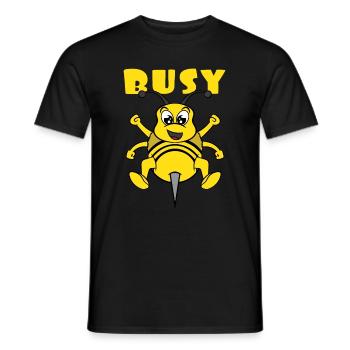 Busy bee This cute and adorable design will be a - Men's T-Shirt - black - Front - AI Model Male 178 light (178cm)