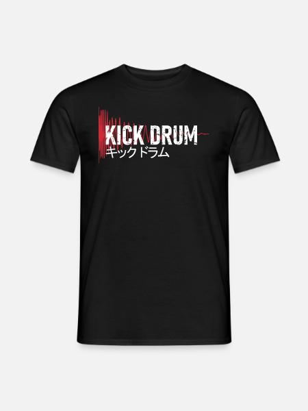 Kick Drum - キックドラム - Synthesizer - Männer T-Shirt - Schwarz