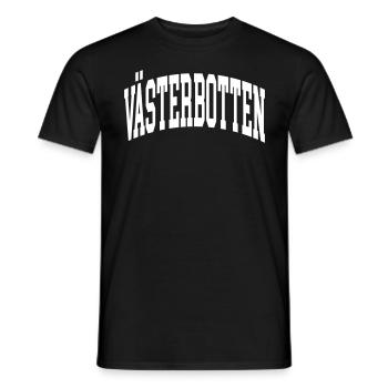 Västerbotten - Men's T-Shirt - black - Front - AI Model Male 178 light (178cm)