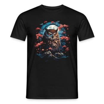 Majesty Fantasy Artwork Japan Art - Men's T-Shirt - black - Front - AI Model Male 178 light (178cm)