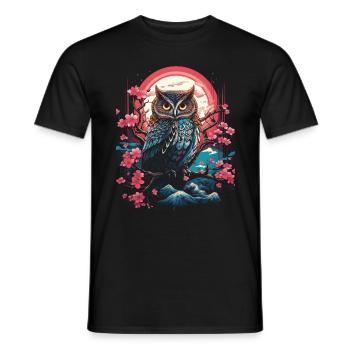 Majesty Fantasy Artwork Japan Art - Men's T-Shirt - black - Front - AI Model Male 178 light (178cm)