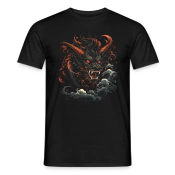 Japanisch Tattoo Nacht Mystisch Japan - Männer T-Shirt - Schwarz - Vorne - AI Model Male 178 light (178cm)
