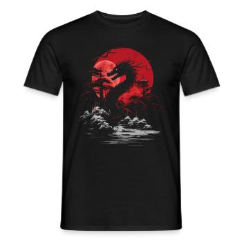 Japanisch Tattoo Nacht Mystisch Japan - Männer T-Shirt - Schwarz - Vorne - AI Model Male 178 light (178cm)