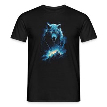 Werwolf Wolf Mythologie Rollenspiele Tier - Männer T-Shirt - Schwarz - Vorne - AI Model Male 178 light (178cm)