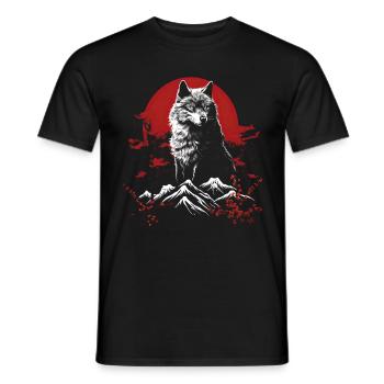 Japanisch Natur Japan Mythologie Wildnis - Männer T-Shirt - Schwarz - Vorne - AI Model Male 178 light (178cm)