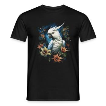 Kakadu Vogelliebhaber - Männer T-Shirt - Schwarz - Vorne - AI Model Male 178 light (178cm)