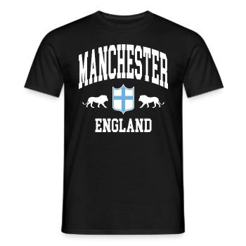 Manchester - T-shirt homme - noir - Devant - AI Model Male 178 light (178cm)