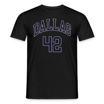 Dallas 42 - T-shirt homme - noir - Devant - AI Model Male 178 light (178cm)