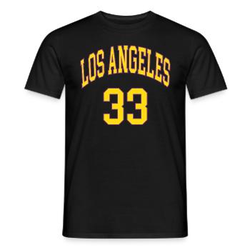 Los Angeles 33 - Männer T-Shirt - Schwarz - Vorne - AI Model Male 178 light (178cm)