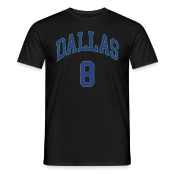 Dallas 8 - T-shirt homme - noir - Devant - AI Model Male 178 light (178cm)