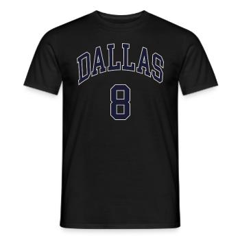 Dallas 8 - Männer T-Shirt - Schwarz - Vorne - AI Model Male 178 light (178cm)