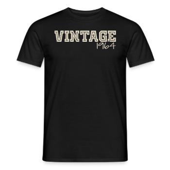 Vintage 1964 Original 1964 Retro 1964 Gift 1964 - Men's T-Shirt - black - Front - AI Model Male 178 light (178cm)