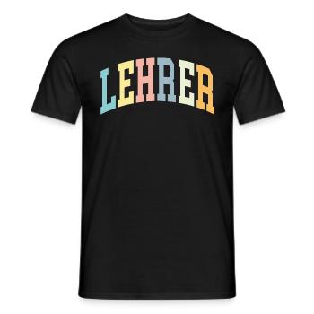 Lehrer - Männer T-Shirt - Schwarz - Vorne - AI Model Male 178 light (178cm)