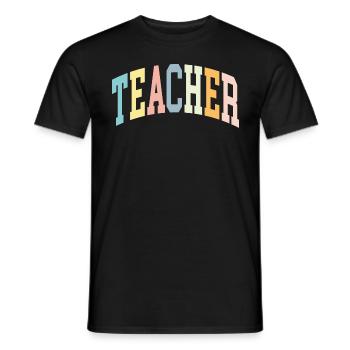 Teacher - Männer T-Shirt - Schwarz - Vorne - AI Model Male 178 light (178cm)