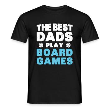 Meilleurs Pères Jouent Jeux de Plateau Cadeau - T-shirt homme - noir - Devant - AI Model Male 178 light (178cm)