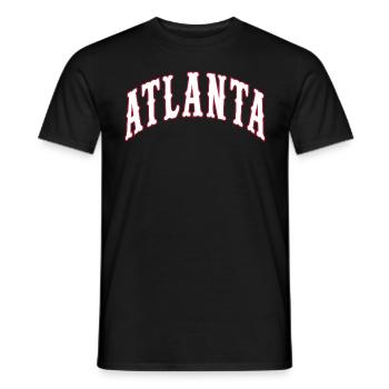 Atlanta - Männer T-Shirt - Schwarz - Vorne - AI Model Male 178 light (178cm)