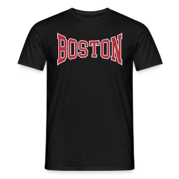 Boston - T-shirt homme - noir - Devant - AI Model Male 178 light (178cm)