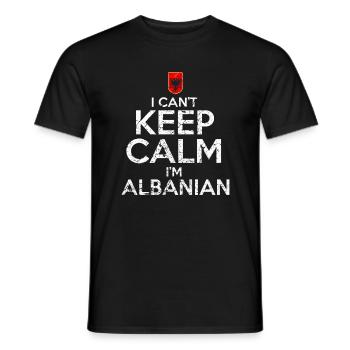 Albaner - Männer T-Shirt - Schwarz - Vorne - AI Model Male 178 light (178cm)